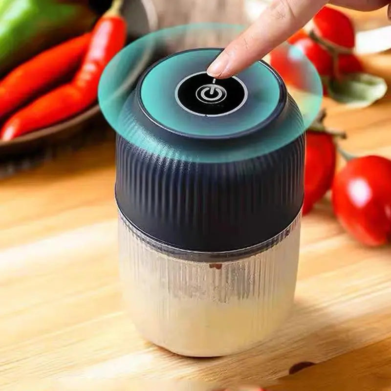 Electric Food Shredder and Mini Meat Grinder with USB Charging - Portable Kitchen Gadget for Garlic, Vegetables, and More - Rechargeable Lithium Battery Cheese Grater and Peeler