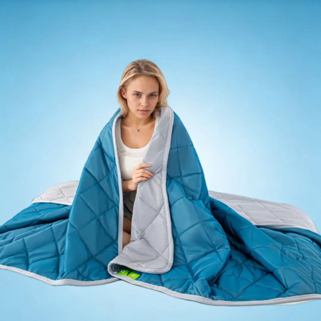 Double-Sided Reversible Cooling Blanket - Lightweight and Breathable Summer Sleep Accessory